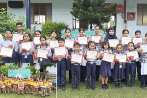 राखी एवं थाल सज्जा प्रतियोगिता में छात्रों ने दिखाया हुनर