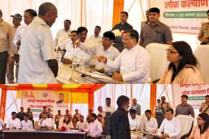 पर्यटन मंत्री जयवीर सिंह ने गांव करहरा में संपूर्ण समाधान दिवस लगाकर सुनी जन समस्याएं