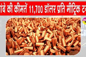 Copper prices: तांबे की कीमतें 11,700 डॉलर प्रति मीट्रिक टन तक पहुंच सकती हैं