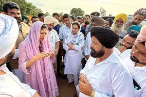 केंद्रीय राज्य मंत्री व परनीत कौर ने बाढ़ प्रभावित पटियाला का किया दौरा