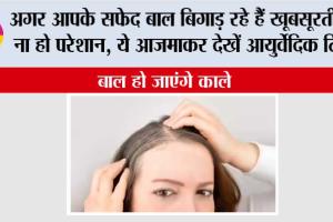 White Hair Home Remedy: अगर आपके सफेद बाल बिगाड़ रहे हैं खूबसूरती तो ना हो परेशान, ये आजमाकर देखें आयुर्वेदिक टिप्स, बाल हो जाएंगे काले
