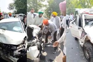 Gurdaspur Road Acciden: कलानौर रोड पर अड्डा नड़ांवाली के पास हुआ हादसा, मंत्री सुरक्षित