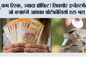 Investment: कम रिस्क, ज्यादा प्रॉफिट! सिक्योर इन्वेस्टमेंट्स जो बनाएंगे आपका पोर्टफोलियो हरा-भरा