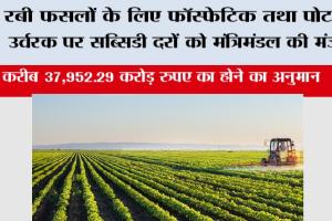 Farmer News: रबी फसलों के लिए फॉस्फेटिक तथा पोटाश उर्वरक पर सब्सिडी दरों को मंत्रिमंडल की मंजूरी