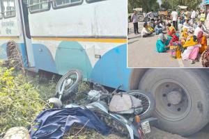 Roadways Bus Accident: हरियाणा रोडवेज की बस ने बाइक सवारों को कुचला
