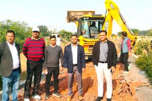 अवैध कॉलोनी पर गरजा बुलडोजर, कराई गई ध्वस्तीकरण की कार्यवाही