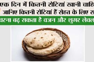 Roti: एक दिन में कितनी रोटियां खानी चाहिए? जानिए कितनी रोटियां हैं सेहत के लिए सही, वरना बढ़ सकता है वजन और शुगर लेवल