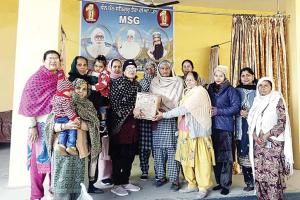 साध-संगत ने अति जरूरतमंद परिवार को दिया राशन