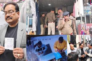 नरवाना में दिनदहाड़े फिरौती की धमकी: बदमाश ने दुकान पर चलाई गोली, 50 लाख रुपये मांगे; कैबिनेट मंत्री कृष्ण कुमार बेदी घटना के बाद दुकानदार से मिले