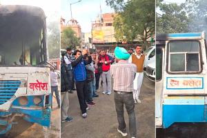 Sirsa: सरसा में हरियाणा रोडवेज की बस में आग