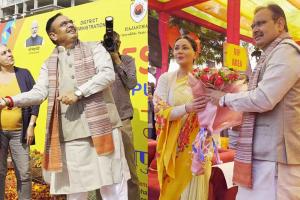 Bhajan Lal Sharma: मुख्यमंत्री भजनलाल शर्मा ने जयपुर में उड़ाई पतंग