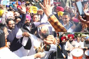 दलित विरोधी कांग्रेस’ के खिलाफ ‘आप’ ने पंजाब भर में किए विरोध प्रदर्शन, प्रताप बाजवा ने मंत्री ईटीओ पर की थी जातिवादी टिप्पणी