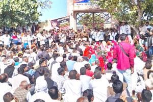 Gogamedi News: अभिषेक मौत मामले को लेकर ग्रमीणों ने फिर घेरा गोगामेडी थाना