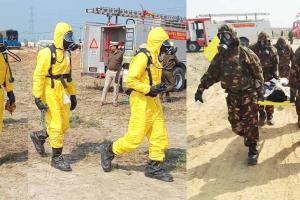 Mock Drill: गुरुग्राम में बठिंडा से आई एनडीआरएफ टीम ने की रसायन रिसाव की मॉकड्रिल