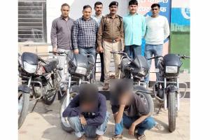 बाइक चोरी मामले में 2 आरोपी काबू, 4 चोरीशुदा बाइक बरामद
