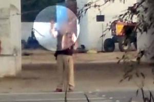 पंजाब पुलिस के एएसआई की रोड़ी में हवाई फायरिंग करते वीडियो वायरल