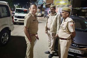 नव नियुक्त एसपी नरेंद्र सिंह मीना का देर रात औचक निरीक्षण