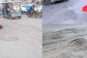 Noida News: नोएडा शहर में गड्ढा युक्त सड़क बनी हादसों का कारण