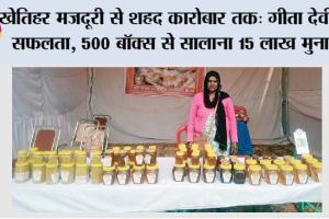 Beekeeping: खेतिहर मजदूरी से शहद कारोबार तक: गीता देवी की सफलता, 500 बॉक्स से सालाना 15 लाख मुनाफा