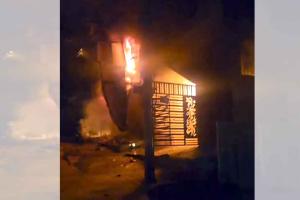 शॉर्ट सर्किट से लगी आग ने मचाई तबाही, PG की महिलाओं ने कूदकर बचाई जान