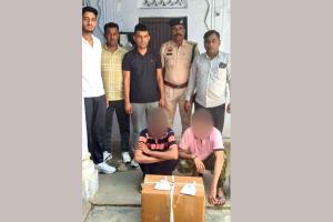 सरकारी स्कूल में चोरी की वारदात को अंजाम देने वाले गिरोह के दो आरोपी गिरफ्तार