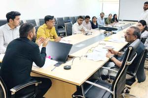 नक्शा प्रोजेक्ट के तहत डिजिटल भूमि रिकॉर्ड सर्वे को लेकर हुई बैठक