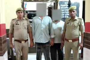 अवैध रेत खनन के आरोप में दो गिरफ्तार, डंपर व जेसीबी बरामद