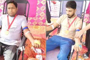 मदरसा इशाअतुल इस्लाम में रक्तदान शिविर, युवाओं ने दिखाई उत्साहपूर्ण भागीदारी