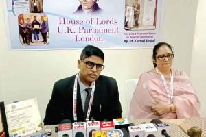 लॉर्ड्स में गूंजा सरसा-सरसा, 22 देशों में अपनी रिसर्च पेश कर चुके जिंदल दंपत्ति सम्मानित