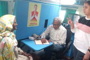 नवीन जिंदल फाउंडेशन की टीम ने गुमथलागढू में फ्री हेल्थ कैंप लगाकर जांचा 42 लोगों का स्वास्थ्य