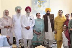 पहली बार ससुराल धर्मनगर पिहोवा पहुंचे पंजाब के मुख्यमंत्री भगवंत मान, परिजनों ने किया जोरदार स्वागत