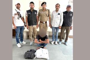 गांजा तस्करी के मामले में एक आरोपी गिरफ्तार, 4 किलो 968 ग्राम गांजा बरामद