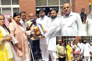 5 परिवारों को राशन बांटकर नेत्रदानी और शरीरदानी नीलम इन्सां को दी श्रद्धांजलि 