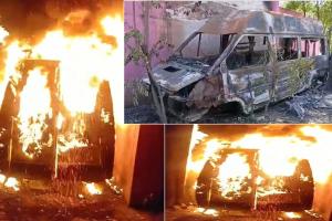 Ambulance: सीएचसी में खड़ी एंबुलेंस में संदिग्ध परिस्थितियों में लगी आग, हड़कंप