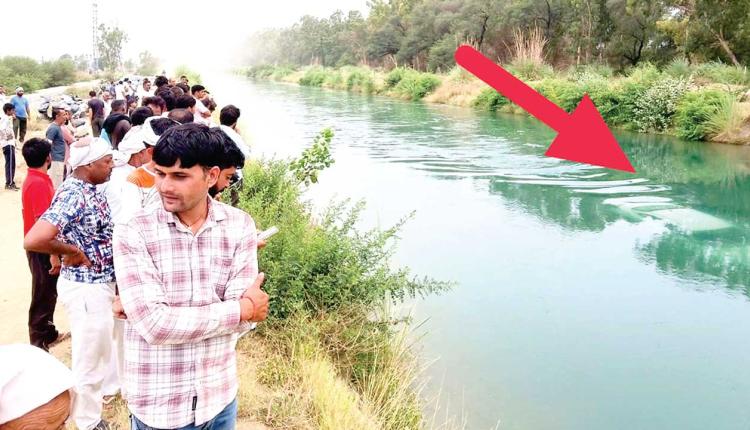 संदिग्ध परिस्थितियों में भाखड़ा नहर में गिरी कार, चालक लापता