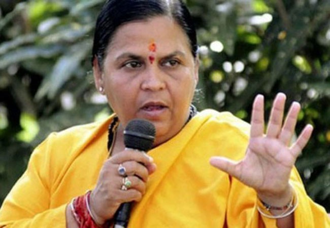 Uma Bharti Angry