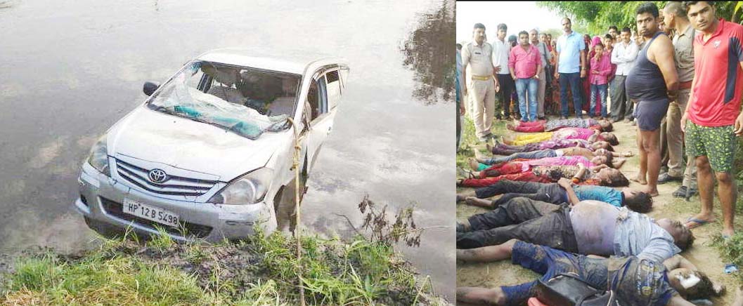 Mathura, Car Falls, Canal, Died, Accident