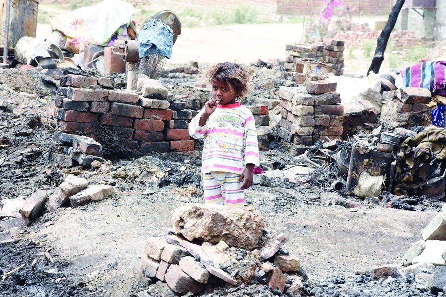 Fire, Slums, Demand, Compensation, Government, Sachkahoon