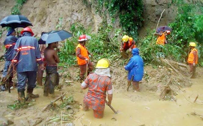 Flood, Soldier, Chittagong, Rain, Landslides, Bangladesh