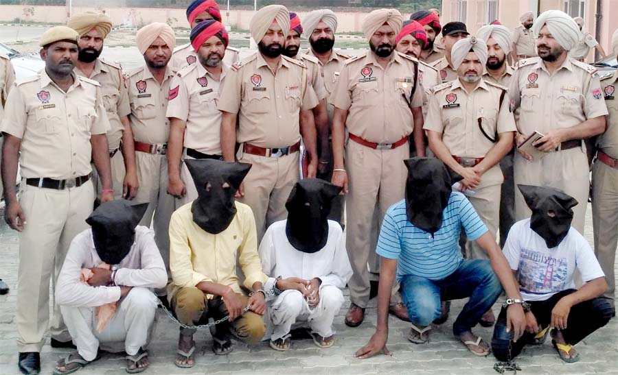 Arrested, Gang, Car, Police, SSP, Punjab