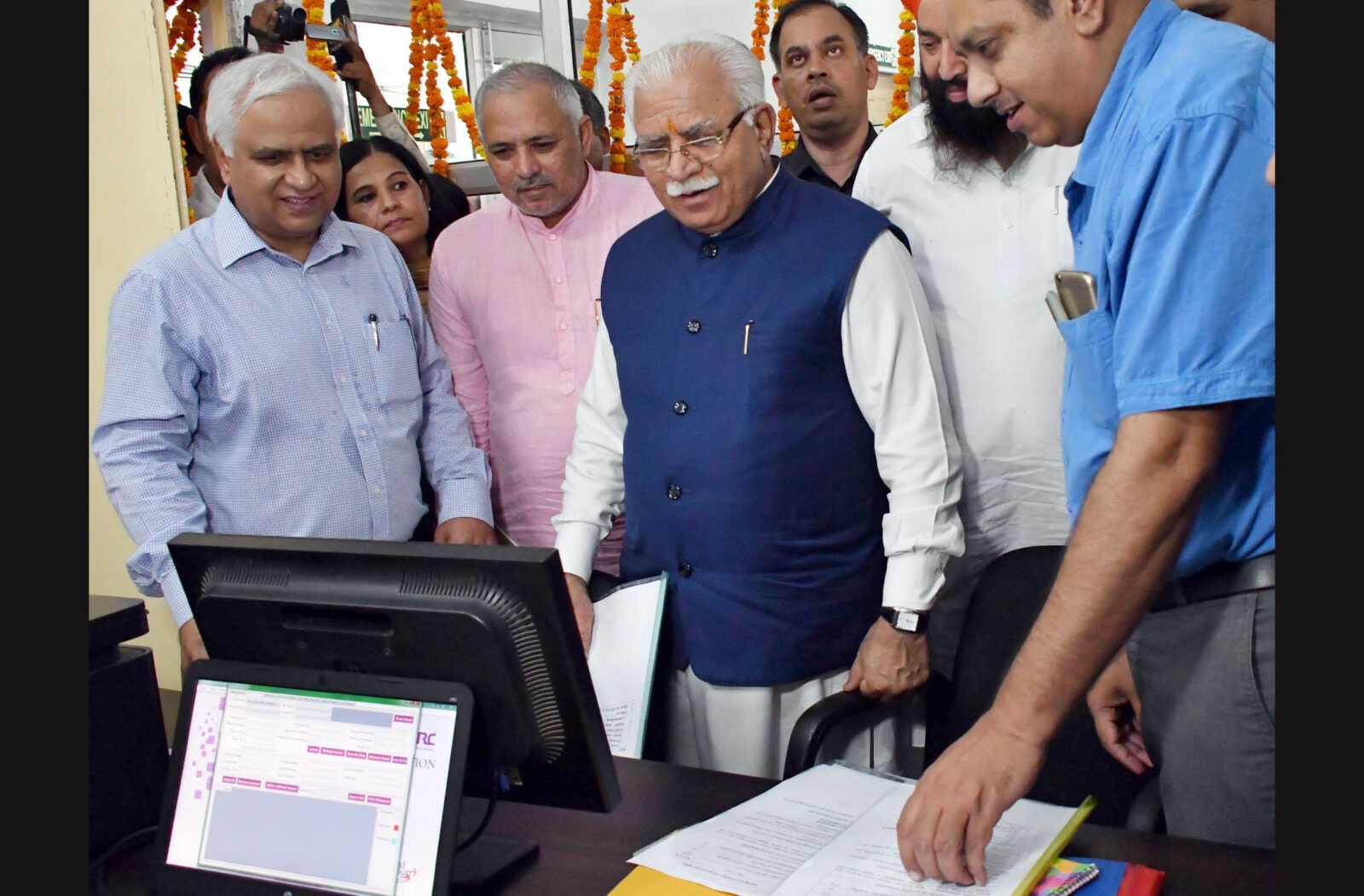 Modern Revenue Archives, Project, Document, Manohar Lal Khattar, Haryana