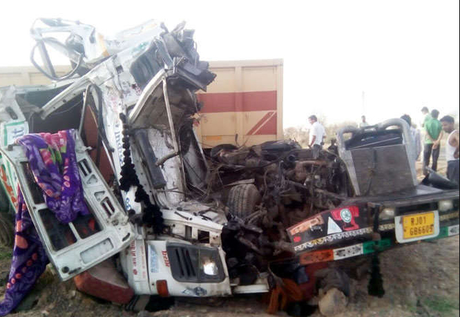 Truck, Collide, Bus, Died, Accident, Rajasthan