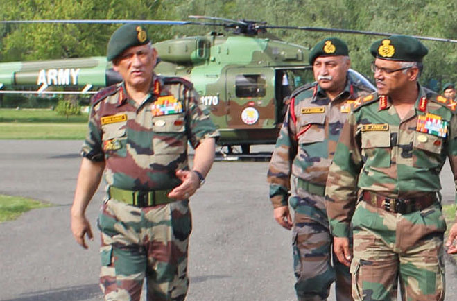 Visit LOC, Army chief, Bipin Rawat, Indian Army, Soldier