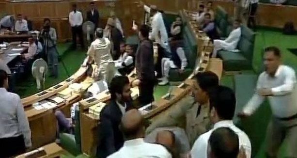 Ruckus, GST, Jammu And Kashmir, Assembly, Beating