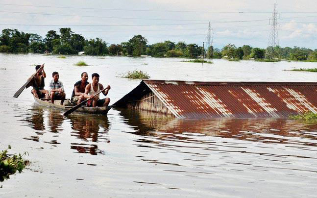 Flood, Cataclysmic, Mansoon, Crop, Waste, Farmer, Villagers