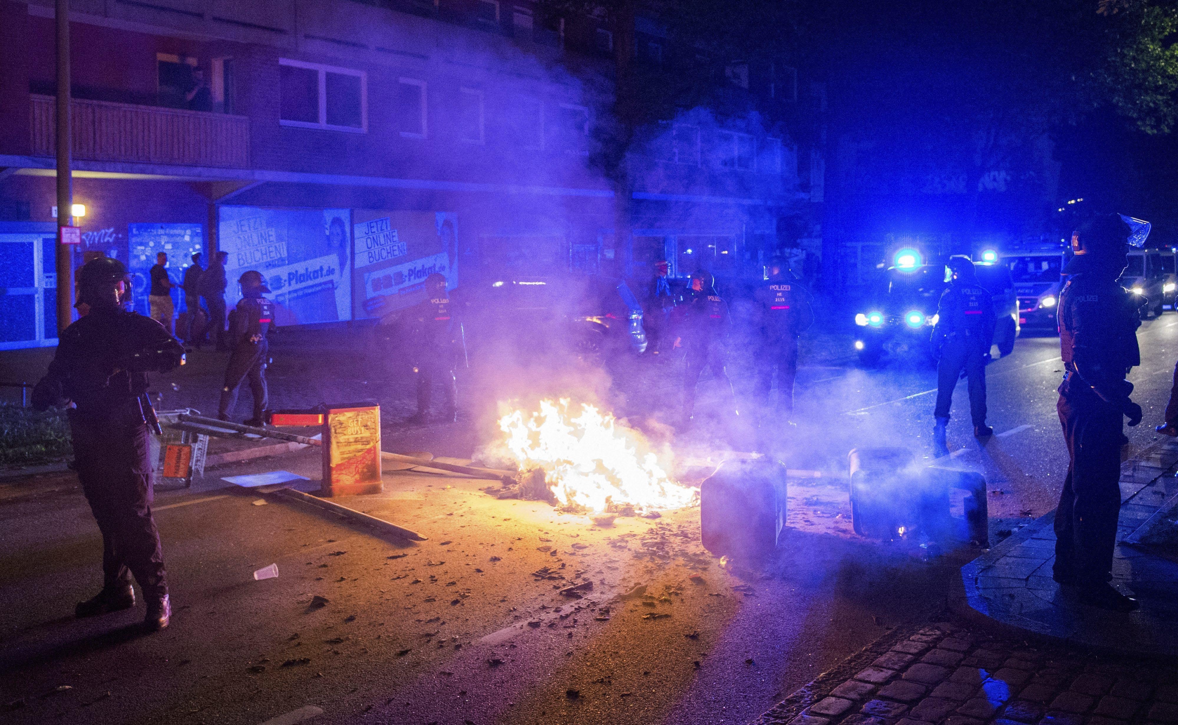 Injured, Fire, Police, Clash, Protesters, G20