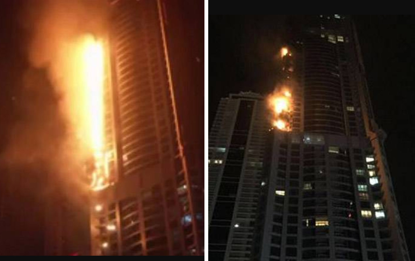 Building, Fire, Torch Tower, Dubai