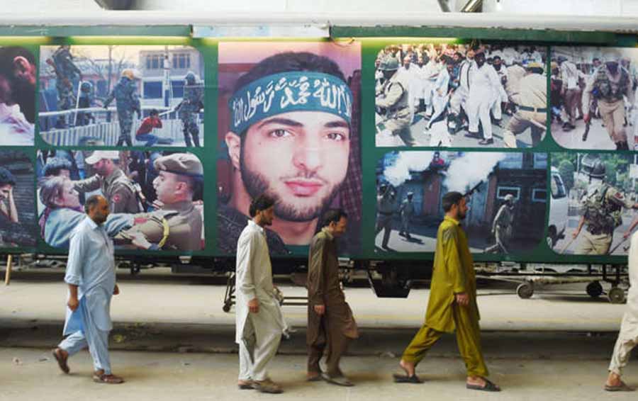 Poster, Terrorist Burhan, Engaged, Freedom PAK Train