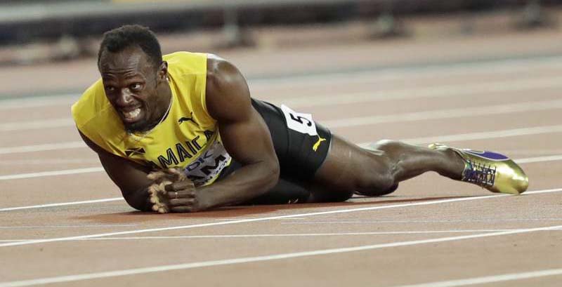 Usain Bolt, Farewell, Race, Hamstring Strain