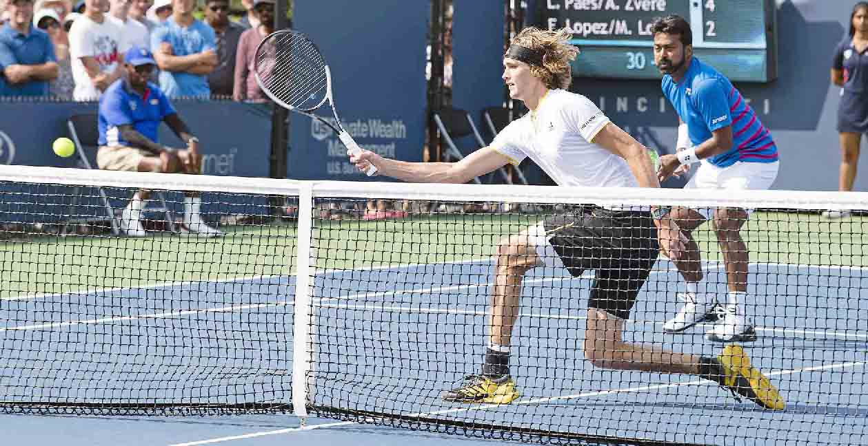 Alexander Zverev, Leander Paes, Cincinnati Open Tennis Tournament